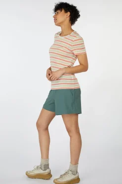 icebreaker W Wave Ss Tee Stripe