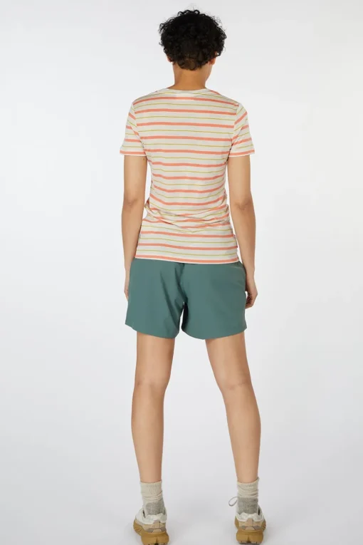 icebreaker W Wave Ss Tee Stripe
