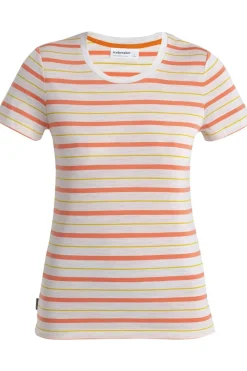 icebreaker W Wave Ss Tee Stripe