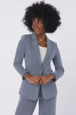 Ichi Blazer Kate Pique Long Bl