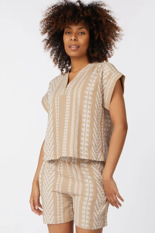 Ichi Blouse Waldina Ss