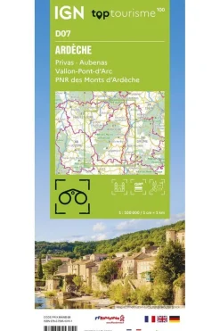 IGN Boek Ardèche - Privas Aubenas Vallon-Pont-D'Arc