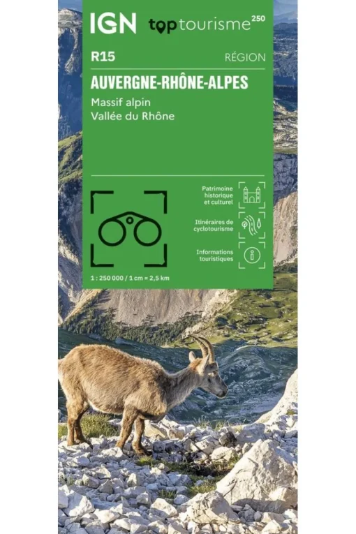 IGN Boek Auvergne - Rhône-Alpes - Massif Alpin - Vallée Du Rhône