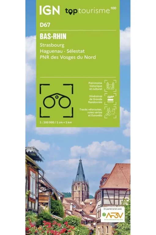 IGN Boek Bas-Rhin - Strasbourg Haguenau Sélestat Pnr Vosges Nord