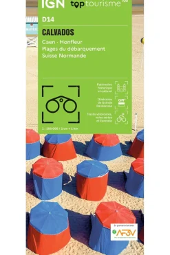 IGN Boek Calvados - Caen Honfleur Plages Débarquement Suisse Norm.