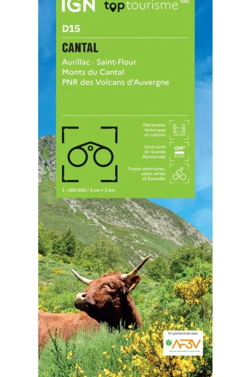 IGN Boek Cantal - Aurillac St Flour Monts Du Cantal