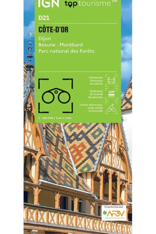 IGN Boek Côte D'Or - Dijon Beaune Montbard Pn De Forêts