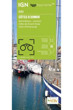 IGN Boek Côtes-D'Armor - St-Brieuc Lannion Cöte Granit Rose