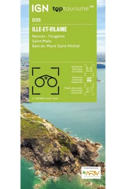 IGN Boek Ille-Et-Vilaine - Rennes - Fougères -St-Malo