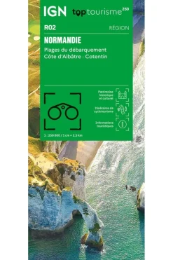 IGN Boek Normandie-Plages Du Débarquement-Côte Albâtre- Cotentin