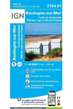 IGN Boulogne-sur-Mer / Forêts du Boulonnais PNR gps
