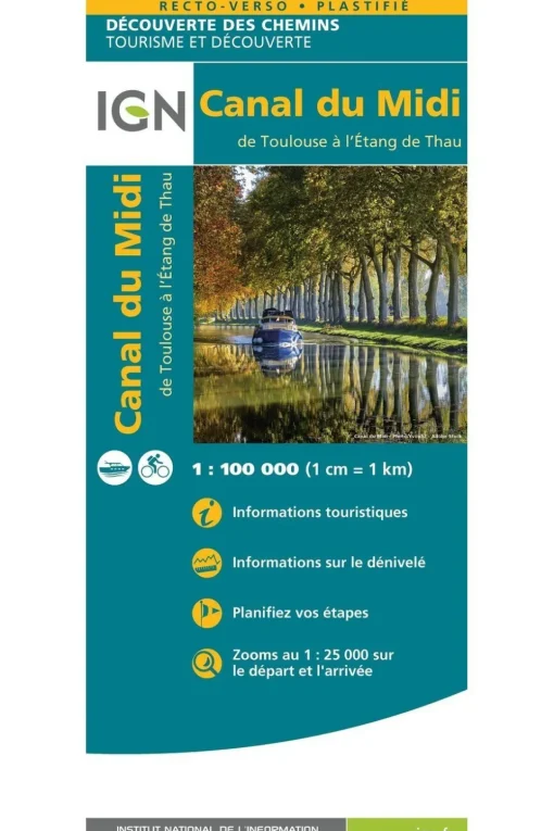 IGN Canal du Midi - de Toulouse à l'Etang de Thau