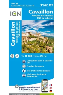 IGN Cavaillon / Fontaine-de-Vaucluse / PNR du Luberon gps