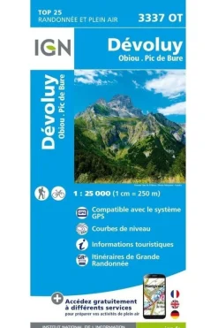 IGN Dévoluy / Obiou / Pic de Bure gps ign