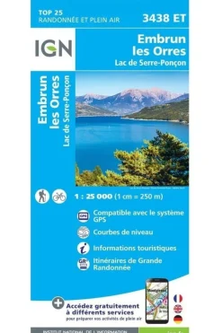 IGN Embrun / Les Orres / Lac de Serre-Ponçon gps