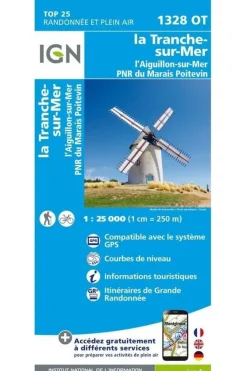 IGN La Tranche-s-Mer / l'Aiguillon-s-Mer PNR Marais Poitevin gps