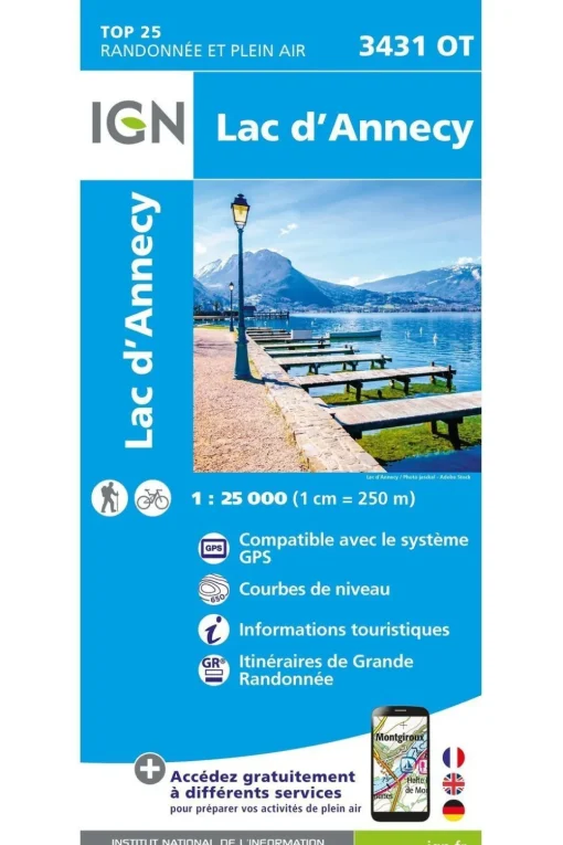 IGN Lac d'Annecy gps
