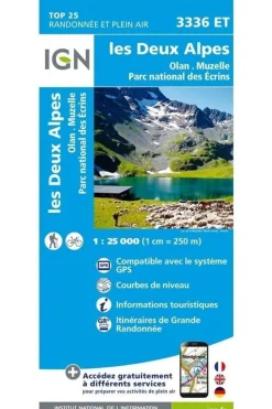 IGN Les Deux Alpes / Olan / Muzelle / PNR des Ecrins gps