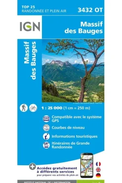 IGN Massif des Bauges gps
