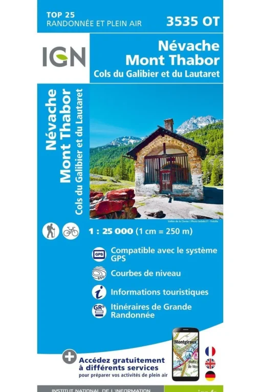 IGN Névache / Mont Thabor / Cols du Galibier et du Lautarat gps