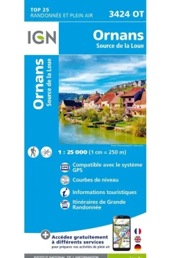 IGN Ornans / Source de la Loue gps