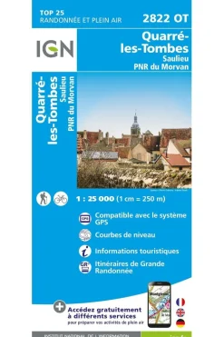 IGN Quarré-les-Tombes / Saulieu / PNR du Morvan gps