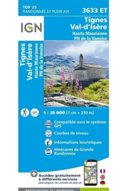 IGN Tignes / Val d'Isère / Haute Maurienne pnr de la Vanoise gps