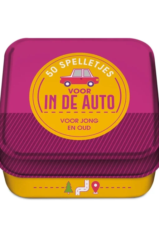 Image Books Auto 50 spelletjes voor in de auto in blik