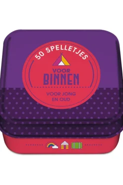 Image Books Binnen 50 spelletjes voor binnen in blik