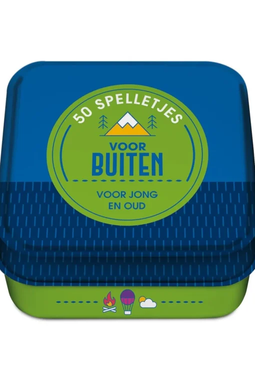 Image Books Buiten 50 spelletjes voor buiten in blik