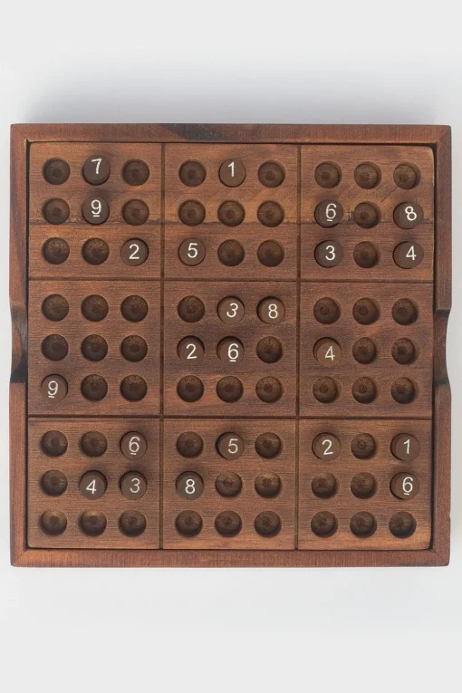 Iron & Glory Speelgoed Premium Wooden Sudoku Puzzle