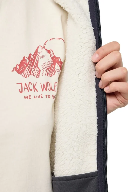 Jack Wolfskin Fleece Kaminfeuer Hoodie