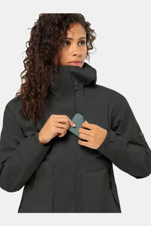 Jack Wolfskin Regenjas Wandermood 3L  W