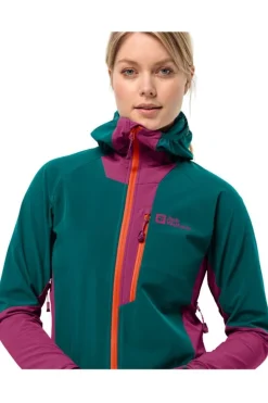 Jack Wolfskin Softshell Jas Alpspitze Hoodie W