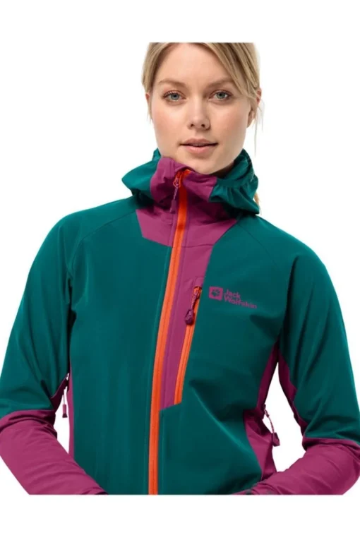 Jack Wolfskin Softshell Jas Alpspitze Hoodie W