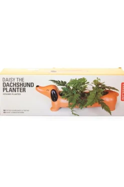 Kikkerland Tuinaccessoire Daisy The Dachshund Planter