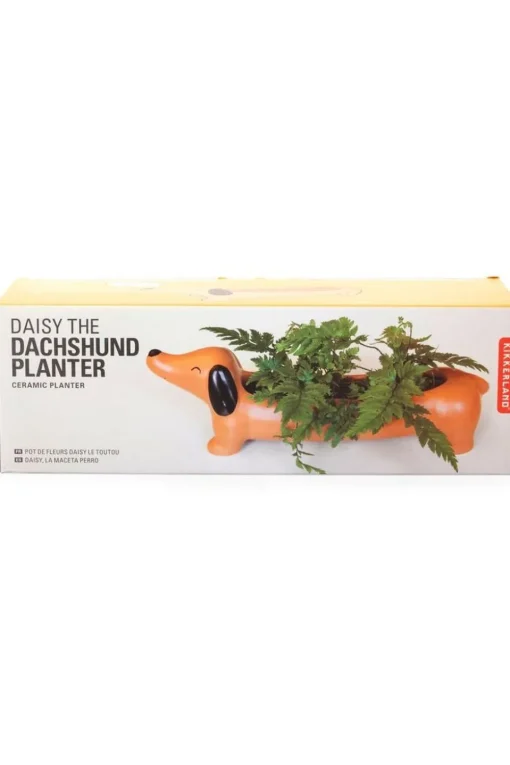 Kikkerland Tuinaccessoire Daisy The Dachshund Planter