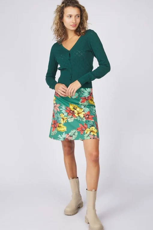 King Louie Cardigan V Heart Ajour Bci