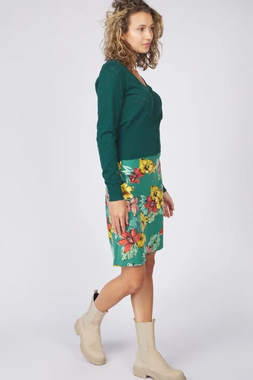 King Louie Cardigan V Heart Ajour Bci