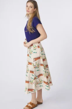 King Louie Rok Judy Midi Skirt Antibes