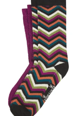 King Louie Sokken Socks 2-Pack Zigzag