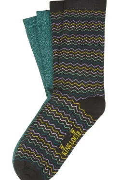 King Louie Sokken Socks 2-Pack Wavy