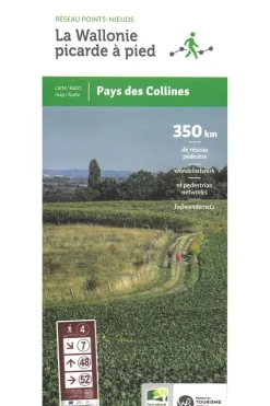 Knooppunt Wallonie picarde à pied NL/FR/E/D réseau points-noeuds