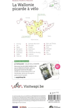 Knooppunt Wallonie picarde à vélo 1600 km réseau points-noeuds