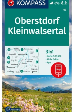 KOMPASS Boek Oberstdorf / Kleinwalsertal 03 Gps R/V Wp Kompass