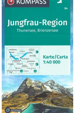 KOMPASS Jungfrau Region 84 GPS r/v wp kompass Thunersee Brienzersee
