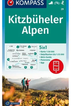 KOMPASS Kitzbüheler Alpen 29 GPS r/v wp kompass + AG
