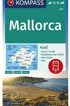 KOMPASS Mallorca 230 GPS wp kompass +AG D/E/S + aktiv guide