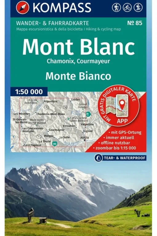 KOMPASS Mont Blanc 85 GPS wp kompass D/I/F +AG