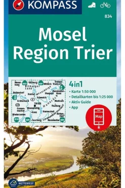 KOMPASS Mosel 834 Region Trier GPS r/v wp kompass +AG